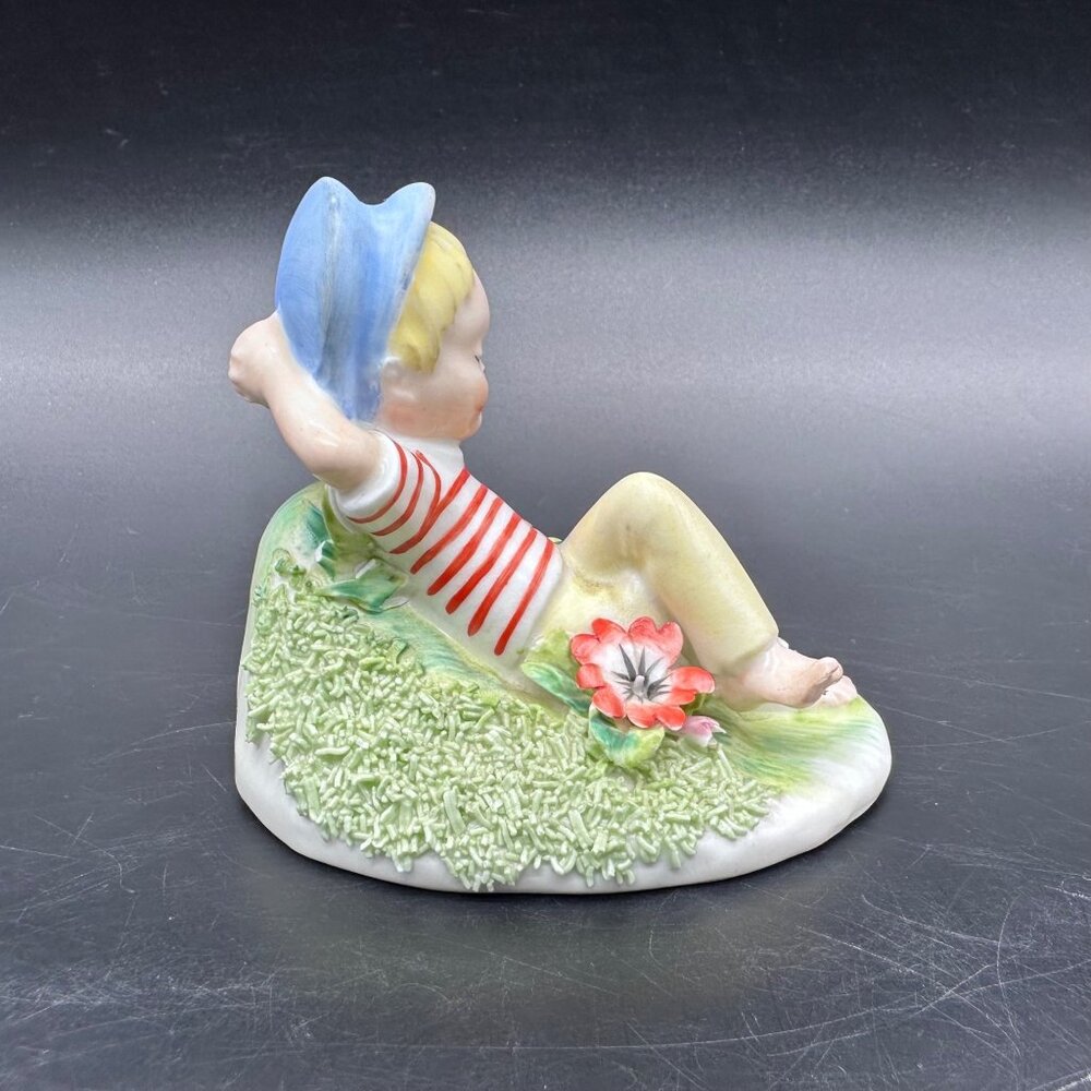 Vintage Royal Adderley Lazy Bones Bone China Figurine England Boy Sleeping - Picture 4 of 13